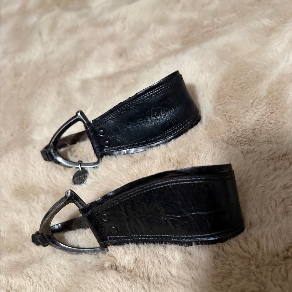 Miss Sixty Black Leather boot spurs accessories